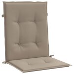 Vidaxl coussins de chaise de jardin 4 pcs taupe 100 x 50 x 3 cm