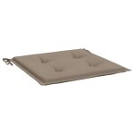 Vidaxl coussins de chaise de jardin 4 pcs taupe 50x50x3 cm tissu Vidaxl coussins de chaise de jardin 4 pcs taupe 50x50x3 cm tissu