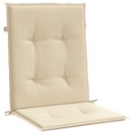 Vidaxl coussins de chaise de jardin 6 pcs beige 100x50x3 cm