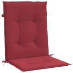Vidaxl coussins de chaise de jardin 6 pcs rouge bordeaux 100x50x3 cm