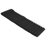 Vidaxl coussin de chaise longue noir daim