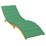 Vidaxl coussin de chaise longue vert 200x60x3 cm tissu Vidaxl coussin de chaise longue vert 200x60x3 cm tissu
