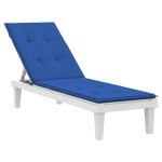 Vidaxl coussin de chaise de terrasse bleu royal (75 + 105)x50x3 cm