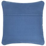 Vidaxl coussin chindi denim bleu 60x60 cm coton