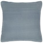 Vidaxl coussin chindi gris 60x60 cm cuir et coton