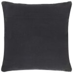 Vidaxl coussin chindi noir 60x60 cm cuir et coton