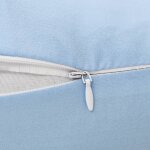 Vidaxl coussin de grossesse en forme de j 54x(36 - 43) cm bleu
