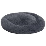 Vidaxl coussin lavable pour chiens / chats gris fonc� 50x50x12cm peluche