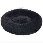 Vidaxl coussin lavable pour chiens / chats noir 70x70x15 cm peluche