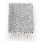 Vidaxl couverture coton à chevrons 220 x 250 cm gris Vidaxl couverture coton à chevrons 220 x 250 cm gris