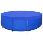 Vidaxl couvertures de piscine 2 pcs pe ronde 540 cm 90 g / m