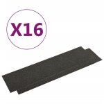 Vidaxl dalles de tapis de sol 16 pcs 4 m² 25x100 cm anthracite Vidaxl dalles de tapis de sol 16 pcs 4 m² 25x100 cm anthracite
