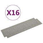 Vidaxl dalles de tapis de sol 16 pcs 4 m² 25x100 cm gris clair Vidaxl dalles de tapis de sol 16 pcs 4 m² 25x100 cm gris clair