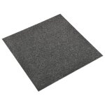 Vidaxl dalles de tapis de sol 20 pcs 5 m 50x50 cm anthracite
