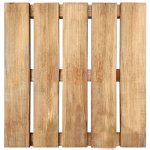 Vidaxl dalles de terrasse 24 pcs 50x50 cm bois marron