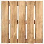 Vidaxl dalles de terrasse 30 pcs 50x50 cm bois marron