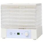 Vidaxl déshydrateur alimentaire avec 6 plateaux 250 w blanc Vidaxl déshydrateur alimentaire avec 6 plateaux 250 w blanc