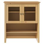 Vidaxl dessus de buffet hill range marron miel 90x33x100 cm pin solide