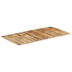 Vidaxl dessus de table 120x60x(1, 5 - 1, 6) cm bois de manguier brut