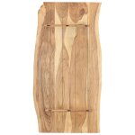 Vidaxl dessus de table bois d'acacia massif 118x(50 - 60)x2, 5 cm