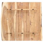Vidaxl dessus de table bois d'acacia massif 58x(50 - 60)x3, 8 cm