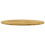 Vidaxl dessus de table bois de chne massif rond 23 mm 800 mm