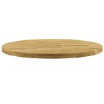 Vidaxl dessus de table bois de chne massif rond 44 mm 700 mm