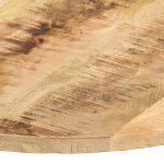 Vidaxl dessus de table bois de manguier solide rond 15 - 16 mm 50 cm