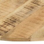 Vidaxl dessus de table bois de manguier solide rond 15 - 16 mm 70 cm