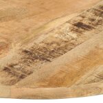 Vidaxl dessus de table bois de manguier solide rond 25 - 27 mm 70 cm