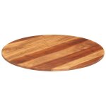 Vidaxl dessus de table bois solide rond 15 - 16 mm 70 cm