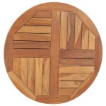 Vidaxl dessus de table bois de teck solide rond 2, 5 cm 70 cm Vidaxl dessus de table bois de teck solide rond 2, 5 cm 70 cm