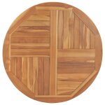 Vidaxl dessus de table bois de teck solide rond 2, 5 cm 90 cm