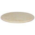 Vidaxl dessus de table crme 60x2, 5 cm marbre