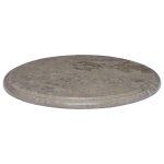 Vidaxl dessus de table gris 40x2, 5 cm marbre