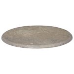 Vidaxl dessus de table gris 70x2, 5 cm marbre