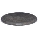 Vidaxl dessus de table noir 40x2, 5 cm marbre