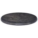 Vidaxl dessus de table noir 50x2, 5 cm marbre