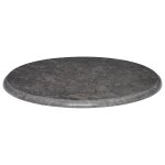 Vidaxl dessus de table noir 60x2, 5 cm marbre