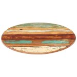 Vidaxl dessus de table rond 40 cm 15 - 16 mm bois de rcupration solide