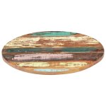 Vidaxl dessus de table rond 40 cm 25 - 27 mm bois de rcupration solide