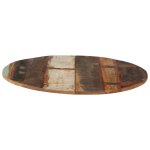 Vidaxl dessus de table rond 70 cm 15 - 16 mm bois de rcupration solide