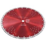 Vidaxl disque de coupe diamant avec turbo et trous acier 350 mm