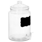 Vidaxl distributeur de boissons avec autocollant 5800 ml verre