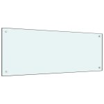 Vidaxl dosseret de cuisine blanc 100 x 40 cm verre tremp
