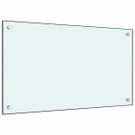 Vidaxl dosseret de cuisine blanc 70 x 40 cm verre tremp�