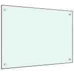 Vidaxl dosseret de cuisine blanc 70 x 50 cm verre tremp