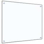 Vidaxl dosseret de cuisine transparent 70 x 60 cm verre tremp