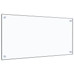 Vidaxl dosseret de cuisine transparent 80 x 40 cm verre tremp