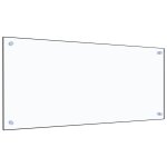 Vidaxl dosseret de cuisine transparent 90 x 40 cm verre tremp